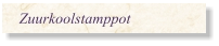Zuurkoolstamppot