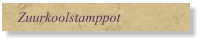 Zuurkoolstamppot