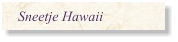 Sneetje Hawaii