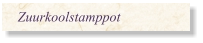 Zuurkoolstamppot