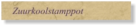 Zuurkoolstamppot