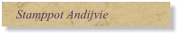 Stamppot Andijvie